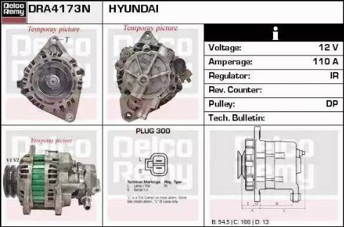 Remy DRA4173N - Ģenerators www.autospares.lv