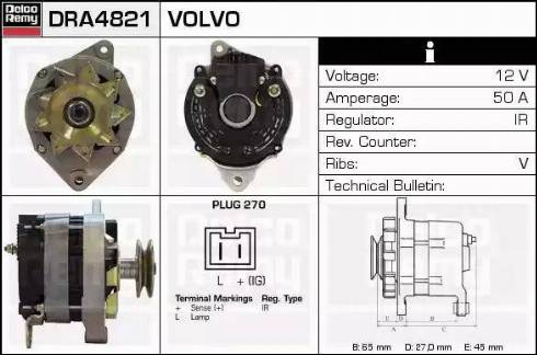 Remy DRA4821 - Ģenerators autospares.lv