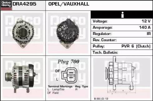 Remy DRA4295 - Alternator www.autospares.lv