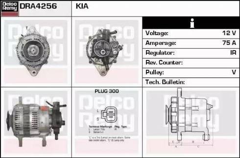 Remy DRA4256 - Генератор www.autospares.lv