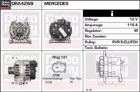 Remy DRA4269 - Ģenerators autospares.lv