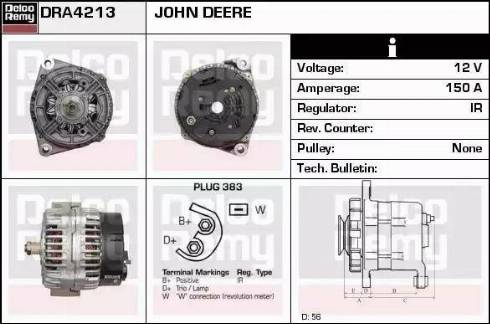 Remy DRA4213 - Генератор www.autospares.lv