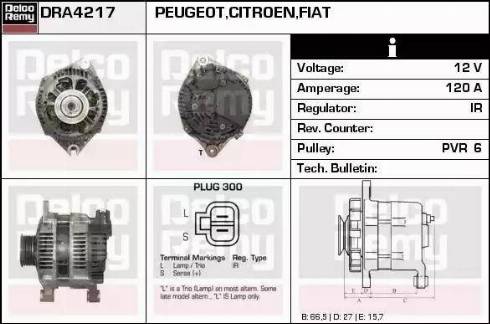 Remy DRA4217 - Ģenerators autospares.lv