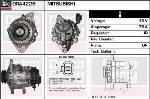 Remy DRA4226 - Alternator www.autospares.lv