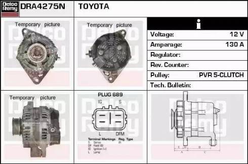 Remy DRA4275N - Ģenerators autospares.lv