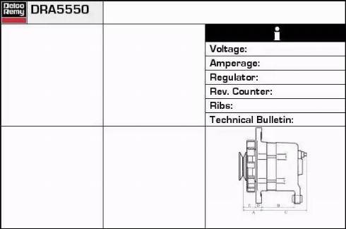 Remy DRA5550 - Alternator www.autospares.lv