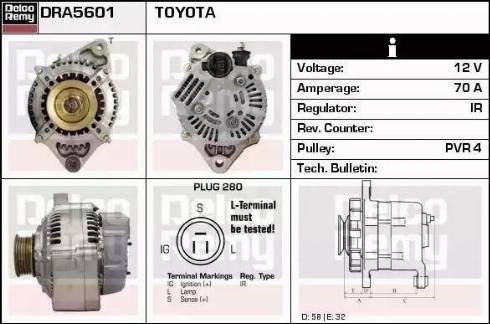 Remy DRA5601 - Ģenerators www.autospares.lv