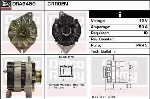 Remy DRA6480 - Ģenerators autospares.lv