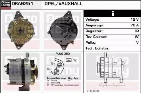 Remy DRA6251 - Ģenerators www.autospares.lv