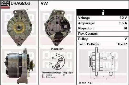 Remy DRA6263 - Ģenerators autospares.lv