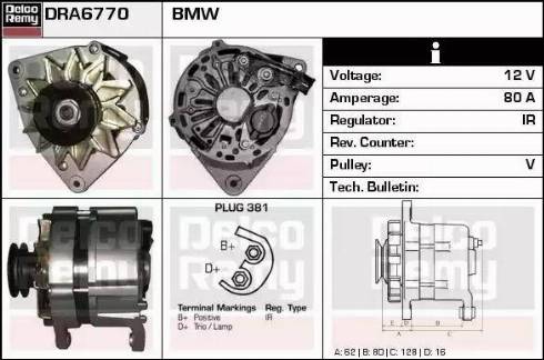 Remy DRA6770 - Ģenerators autospares.lv