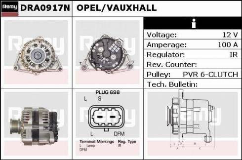 Remy DRA0917N - Ģenerators autospares.lv