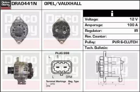 Remy DRA0441N - Ģenerators autospares.lv