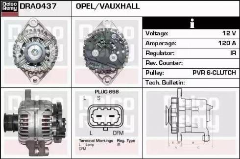 Remy DRA0437 - Ģenerators autospares.lv