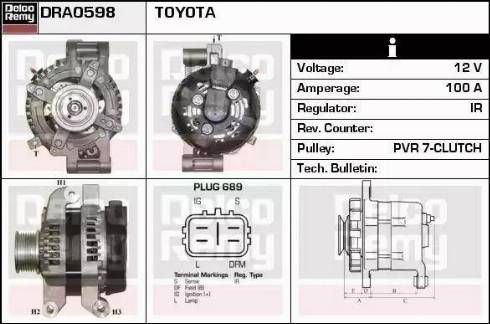 Remy DRA0598 - Ģenerators autospares.lv