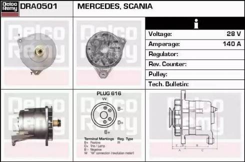 Remy DRA0501 - Ģenerators autospares.lv