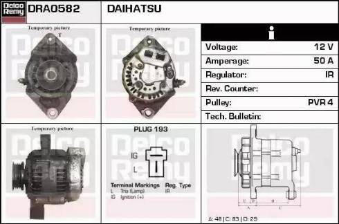 Remy DRA0582 - Ģenerators autospares.lv