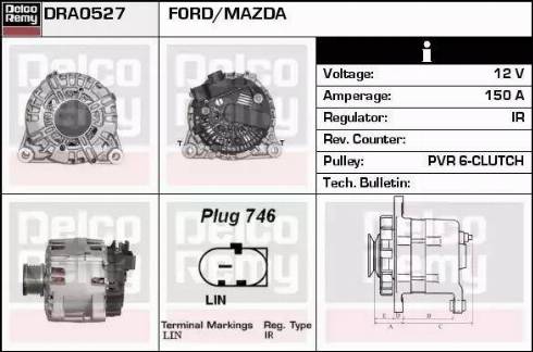 Remy DRA0527 - Ģenerators www.autospares.lv