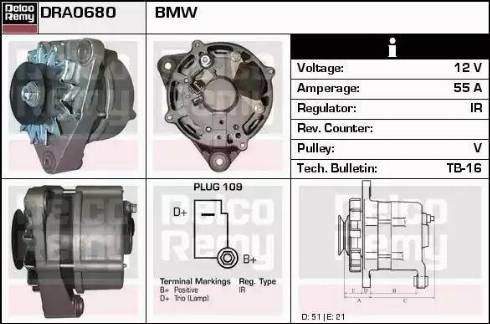 Remy DRA0680 - Ģenerators autospares.lv