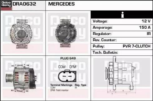 Remy DRA0632 - Ģenerators www.autospares.lv