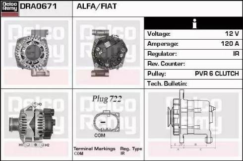 Remy DRA0671 - Ģenerators www.autospares.lv