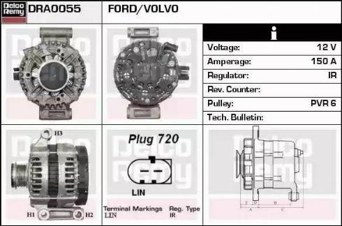 Remy DRA0055 - Ģenerators www.autospares.lv