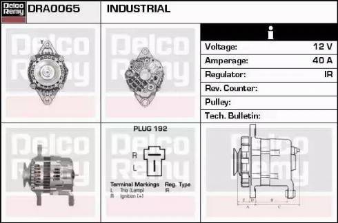 Remy DRA0065 - Alternator www.autospares.lv