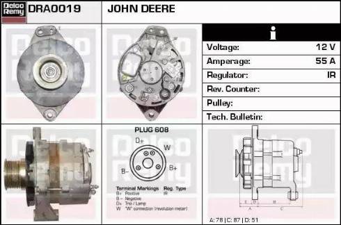 Remy DRA0019 - Alternator www.autospares.lv