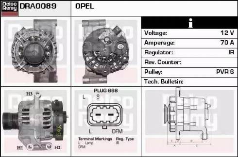 Remy DRA0089 - Alternator www.autospares.lv