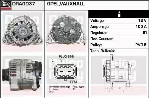 Remy DRA0037 - Ģenerators www.autospares.lv