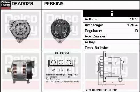 Remy DRA0029 - Генератор www.autospares.lv