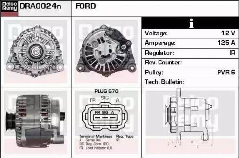 Remy DRA0024N - Alternator www.autospares.lv