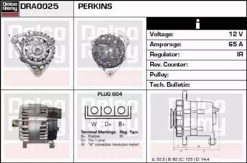 Remy DRA0025 - Alternator www.autospares.lv