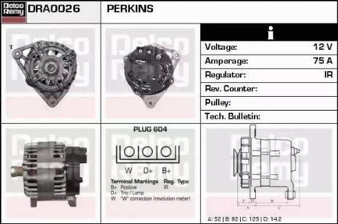 Remy DRA0026 - Ģenerators www.autospares.lv