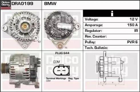 Remy DRA0199 - Генератор www.autospares.lv