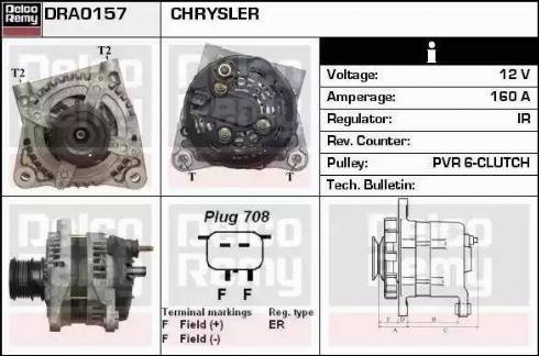 Remy DRA0157 - Генератор www.autospares.lv