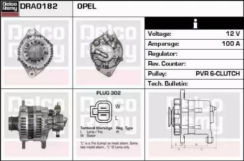 Remy DRA0182 - Ģenerators www.autospares.lv