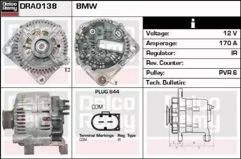 Remy DRA0138 - Ģenerators autospares.lv