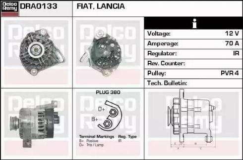 Remy DRA0133 - Ģenerators autospares.lv