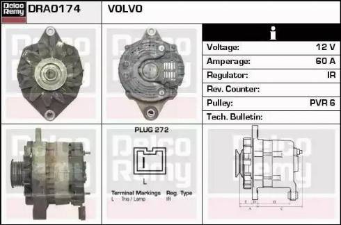 Remy DRA0174 - Alternator www.autospares.lv