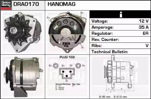 Remy DRA0170 - Alternator www.autospares.lv