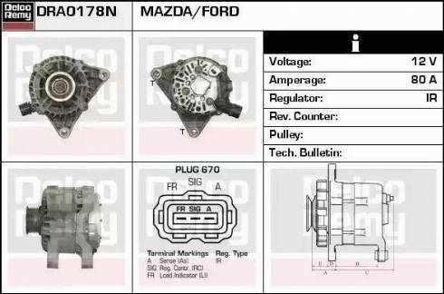 Remy DRA0178N - Alternator www.autospares.lv