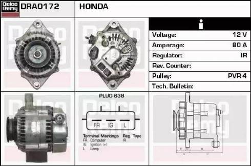 Remy DRA0172 - Ģenerators www.autospares.lv