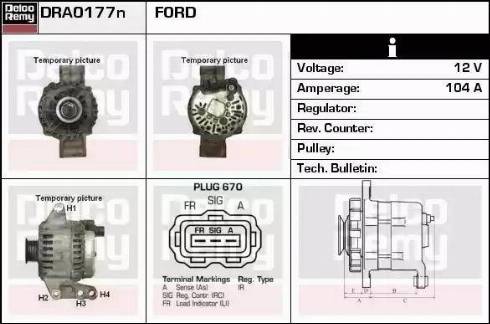 Remy DRA0177N - Alternator www.autospares.lv