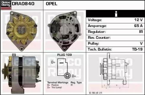 Remy DRA0840 - Ģenerators autospares.lv