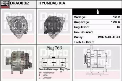 Remy DRA0802 - Ģenerators www.autospares.lv