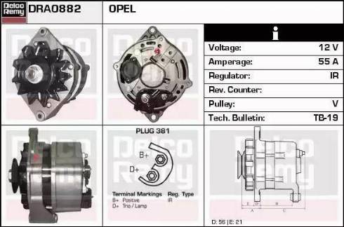 Remy DRA0882 - Alternator www.autospares.lv