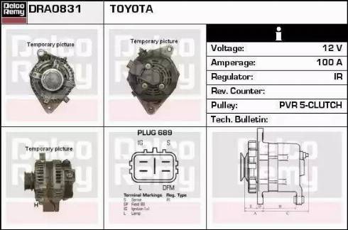 Remy DRA0831 - Ģenerators www.autospares.lv