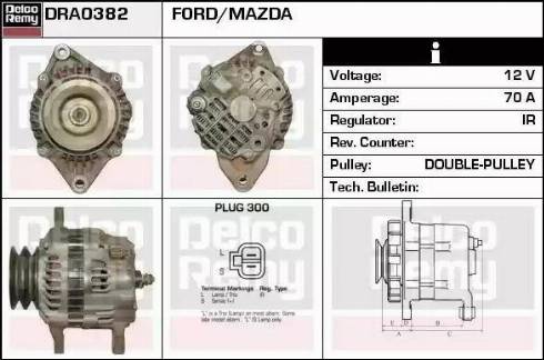 Remy DRA0382 - Alternator www.autospares.lv