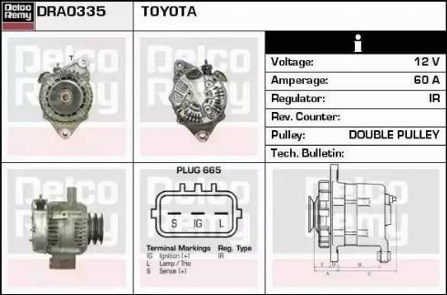 Remy DRA0335 - Alternator www.autospares.lv